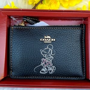 COACH DISNEY MINNIE MOUSE SKINNY ID CASE